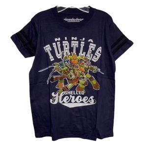 TMNT Classic Black Short Sleeved Graphic Short Sleeves Tee Kids Size 5/6 NEW
